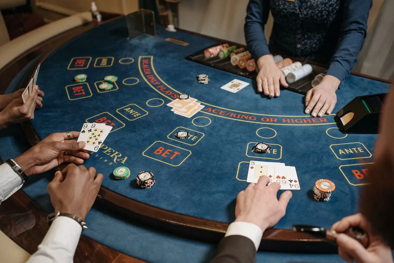 Casino entertainment setting for adult guests